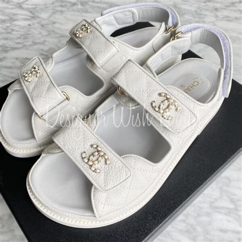 chanel dad sandals 2021 white|chanel dad sandals price philippines.